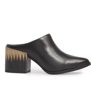 Matisse black leather mules size 9